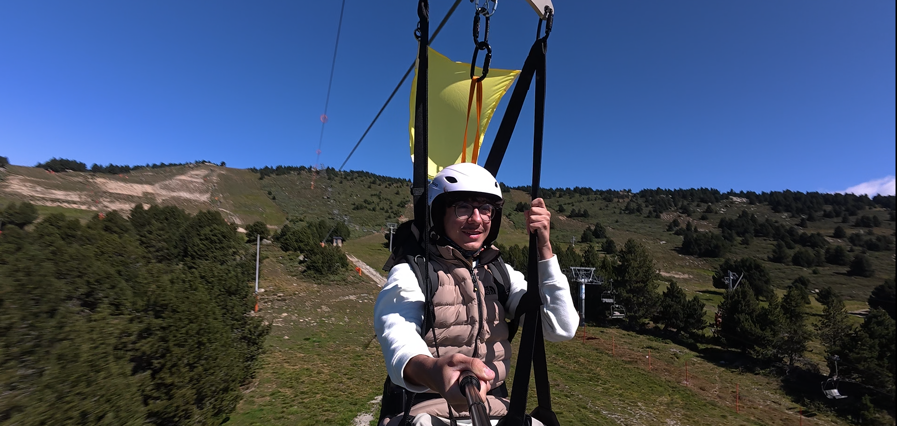 Tyrolienne Géante à Font-Romeu Pyrénées 2000